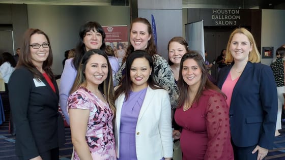 A photo of PKF Texas women posing together at Greater Houston Partnership Rise to the Top event on March 9, 2023.
