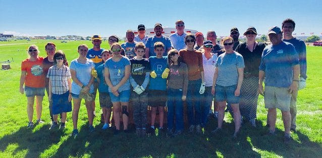 Friends gather at the Albuquerque Balloon Fiesta