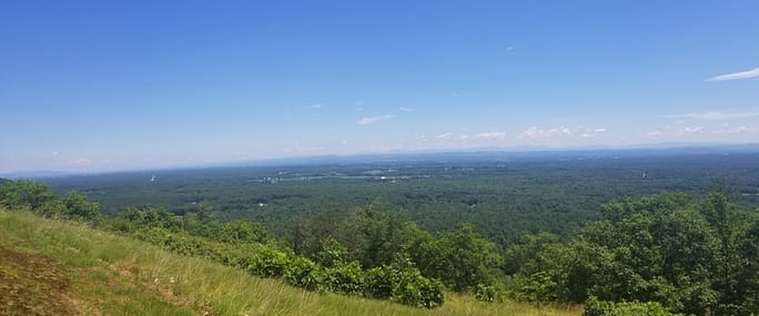 View of Catskills, Green Mountains and Adirondacks from Eastern Outlook of Grant Cottage