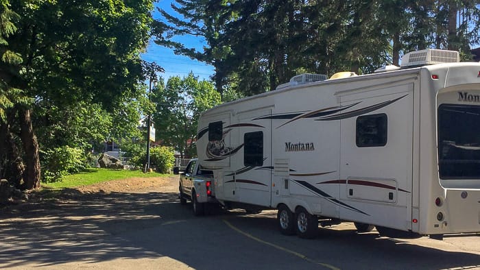 Camping Outside of Grand Tetons