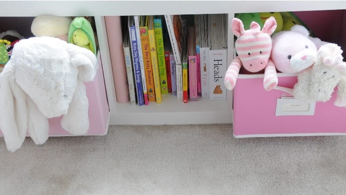 rv toy storage | ikea shelf with books and toys