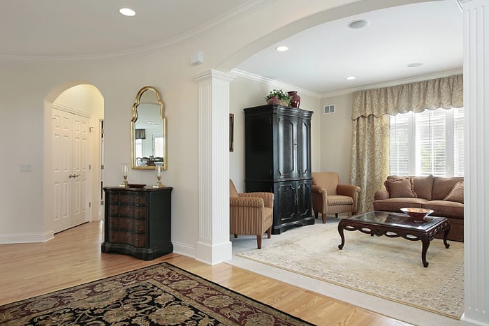 living room view from foyer