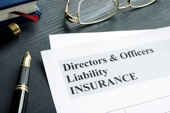 Directors and Officers insurance form highlighting liability protection for nonprofit leadership