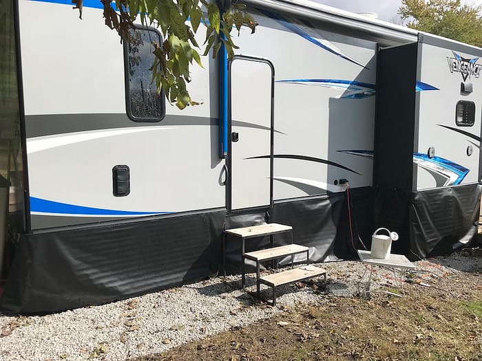 Vinyl Skirt for an RV