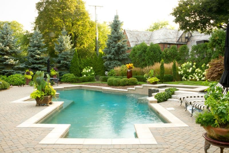 beautiful pool landscaping