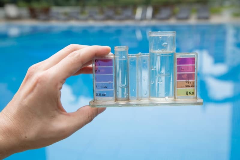 pool water ph test