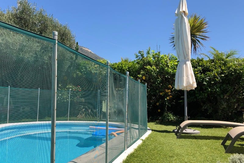fenced pool