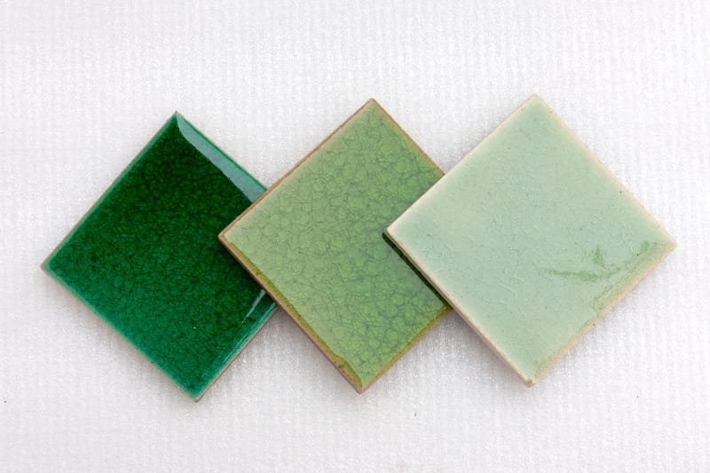 green set swimming pool tiles