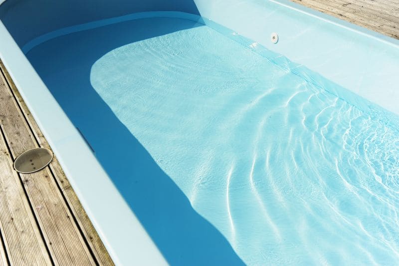 semi drained pool