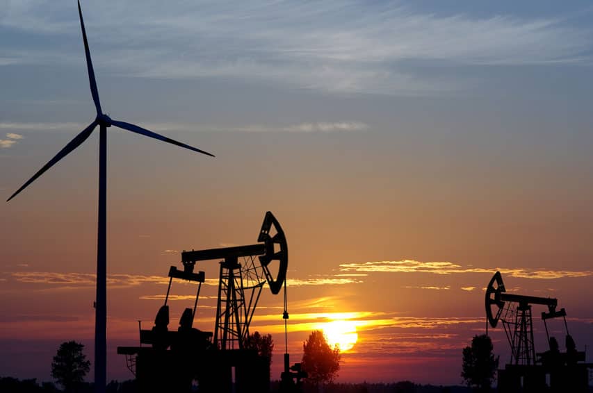 Wind turbine and oil well