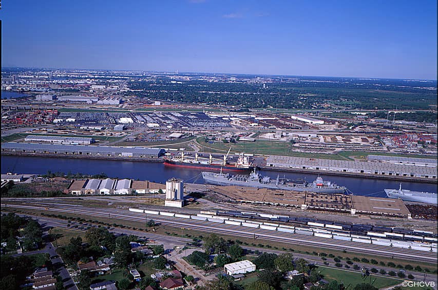 port of houston aerial view