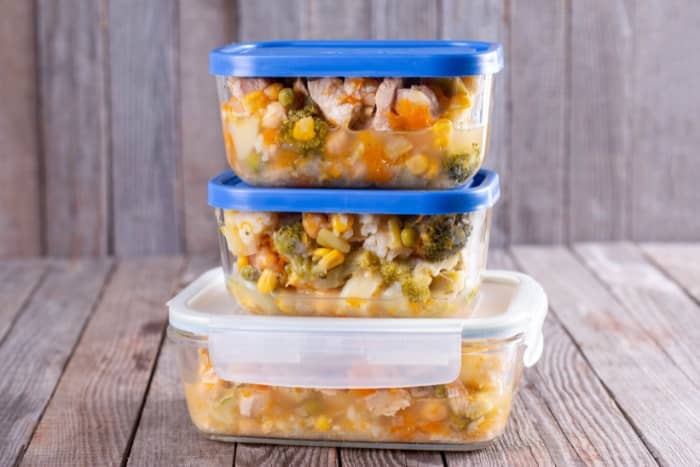 meals in sealed food containers